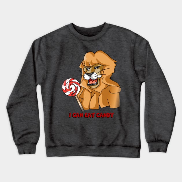 Candy Lion Crewneck Sweatshirt by pimator24